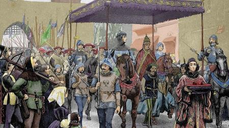 João 23, o terceiro Papa, chega ao Concílio de Constança - Getty Images - Getty Images