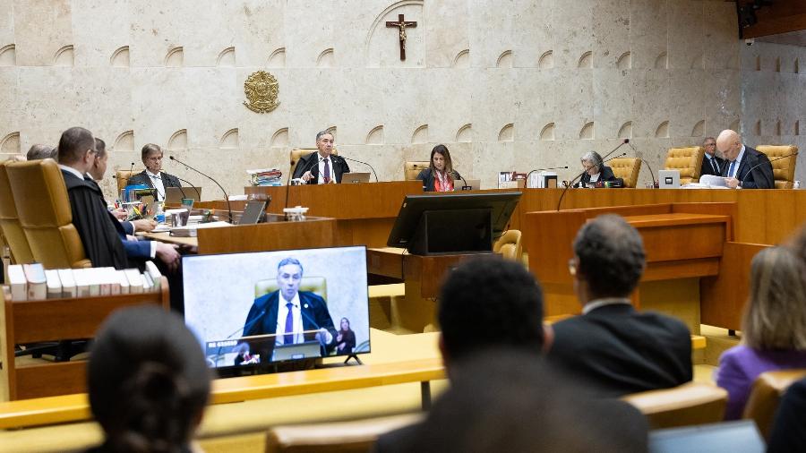 20.jun.2024 - Sessão do STF discute a descriminalização do porte de maconha para usuários