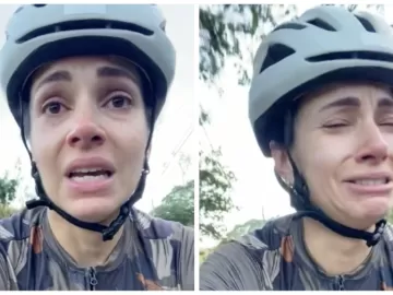 Apalpada e chamada de 'vadia': ciclista chora ao narrar 3º caso de assédio