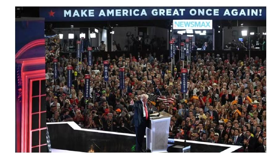 Trump discursa na Convenção Republicana: mentiras em proporções industriais e falso discurso da unidade; na verdade, ouviu-se o alucinado de sempre