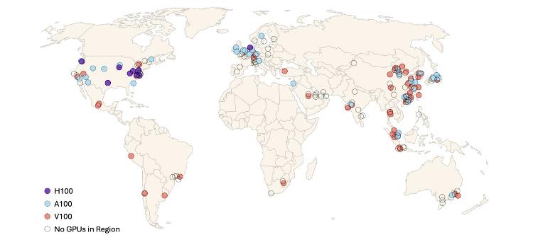 Mapa supercomputadores IA