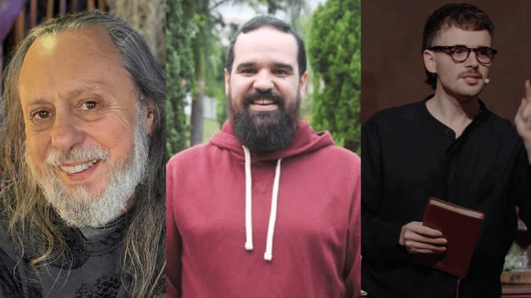 Na foto, da direita para a esquerda: Caio Fábio, fundador do Caminho da Graça; Cacau Marques, teólogo, pastor batista e professor de história; e Victor Azevedo, pastor da Igreja Por Amor, em São Caetano do Sul (SP) Na foto, da direita para a esquerda: Caio Fábio, fundador do Caminho da Graça; Cacau Marques, teólogo, pastor batista e professor de história; e Victor Azevedo, pastor da Igreja Por Amor, em São Caetano do Sul (SP)