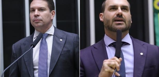 STF: Ministro Dino proíbe pagamento de emendas indicadas por Eduardo Bolsonaro e Ramagem, ausentes do país