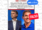 Governador eleito do MA não declarou apoio a Flávio Bolsonaro no 2º turno
