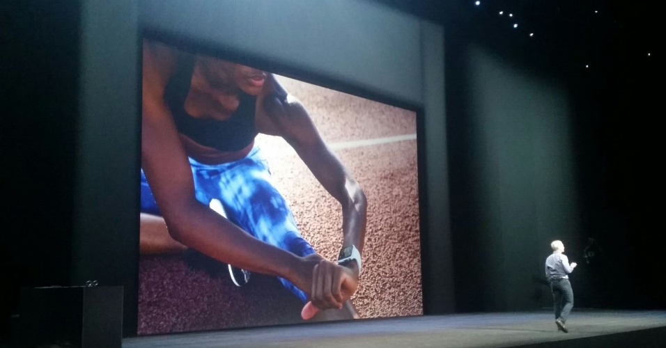 9.set.2015 - Apple apresenta novo visual do Apple Watch no início da conferência anual da empresa em San Francisco (EUA)
