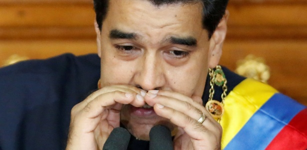 10.ago.2017 - Presidente da Venezuela, Nicolás Maduro, durante pronunciamento em sessão da Assembleia Constituinte, em Caracas - Carlos Garcia Rawlins/Reuters