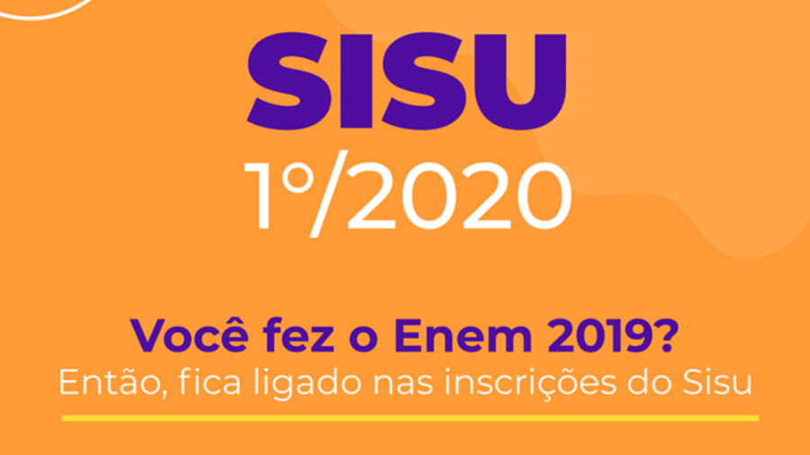 Inscrições para o Sisu 2020 - reprodução/MEC