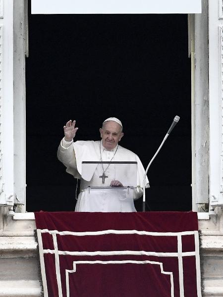 Papa Francisco em missa no Vaticano após ter interrompido a agenda por três dias consecutivos  - 01.mar.2020 - Filippo Monteforte/AFP/Folhapress