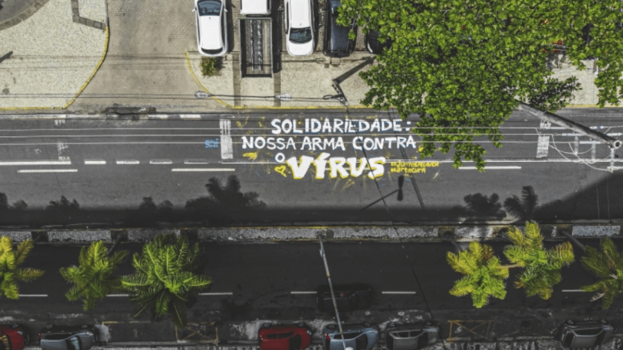 Projeto "A Arte Cura" nas ruas de Recife, em Pernambuco - Divulgação / Andréa Rêgo Barros / PCR