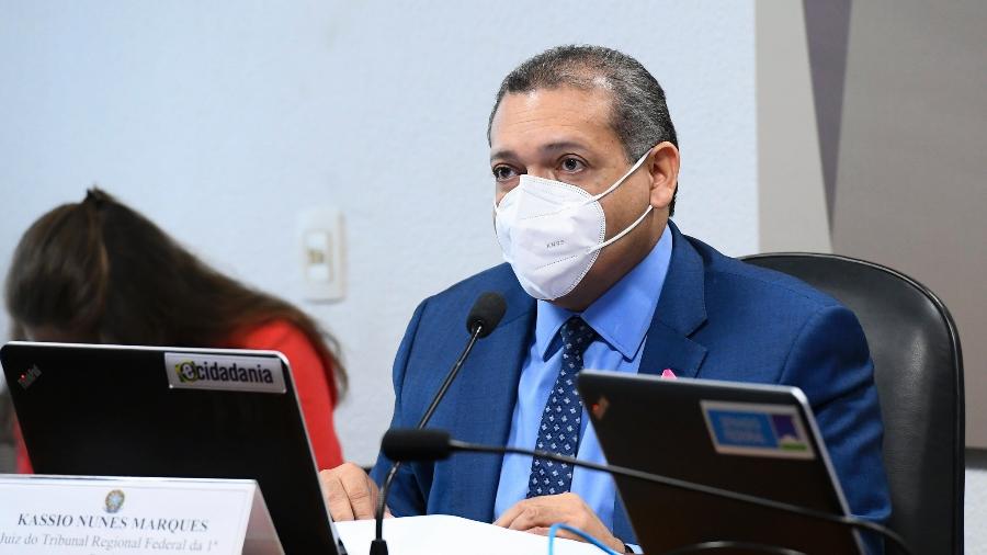 21.out.2020 - Kassio Nunes Marques, indicado ao STF, durante sabatina no Senado - Marcos Oliveira/Agência Senado