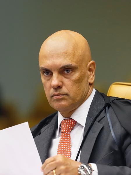 6.fev.2020 - O ministro do STF, Alexandre de Moraes, durante sessão do plenário da Corte - Rosinei Coutinho/SCO/STF