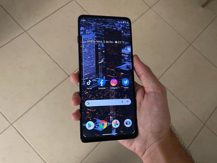 Tela LCD do Moto G200 - Lucas Carvalho/Tilt - Lucas Carvalho/Tilt