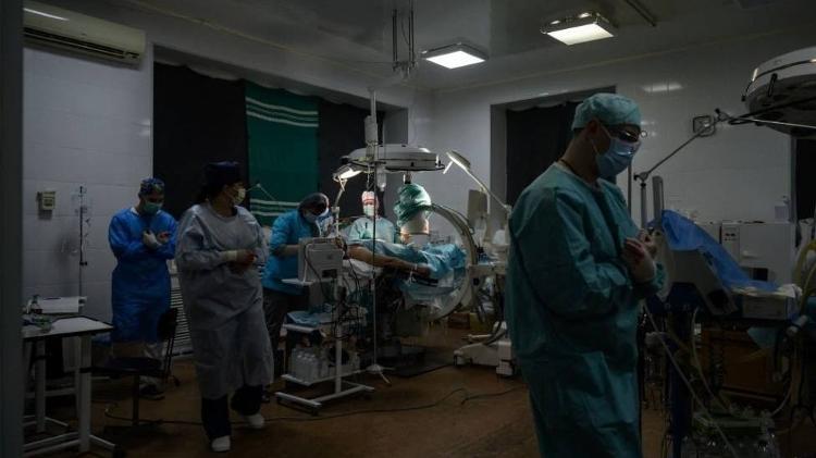 File photo of an operating theater in Ukraine - Unrelated to David Nott's mission - Getty Images - Getty Images