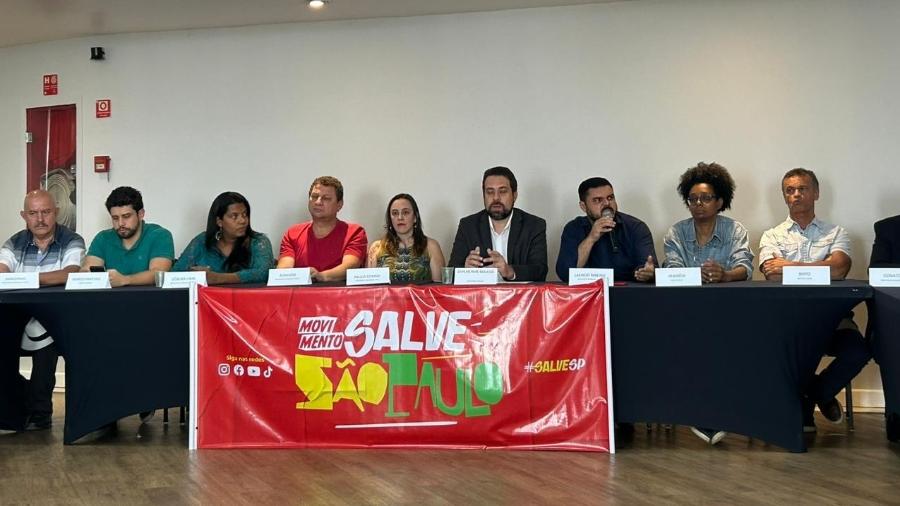 Guilherme Boulos (Psol) lançou sua pré-campanha nesta segunda-feira (16), em São Paulo