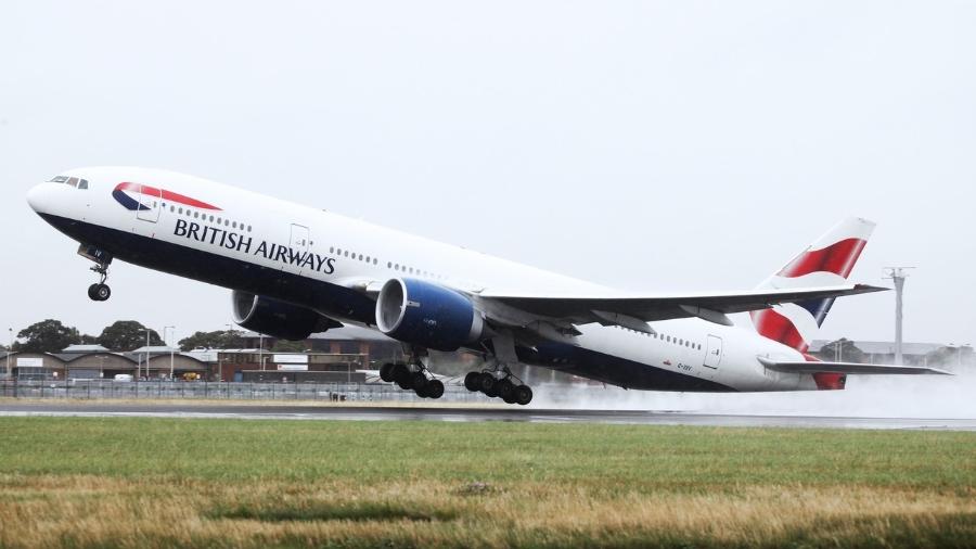 Avião Boeing 777-200, da British Airways