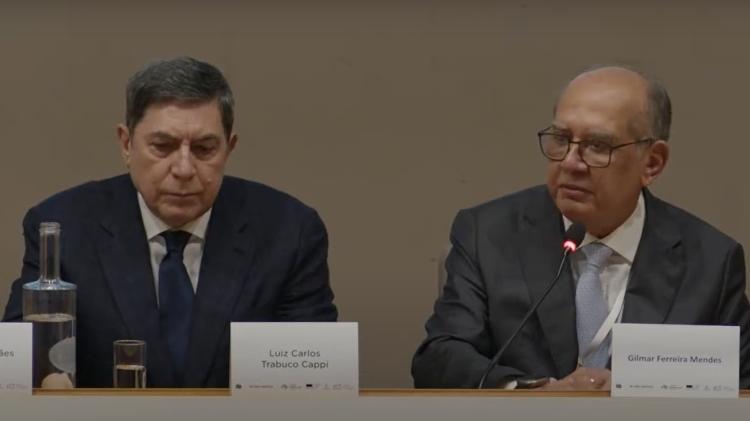 Ministro Gilmar Mendes no Fórum Jurídico de Lisboa, evento que ficou conhecido como "Gilmarpalooza" Ministro Gilmar Mendes no Fórum Jurídico de Lisboa, evento que ficou conhecido como "Gilmarpalooza"