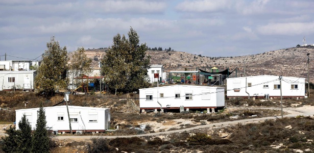 Vista geral do assentamento de Amona, na Cisjordânia - Thomas Coex/AFP