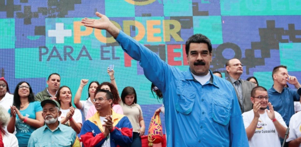 O presidente da Venezuela, Nicolás Maduro, participa de evento em Caracas - Palácio Miraflores/Reuters