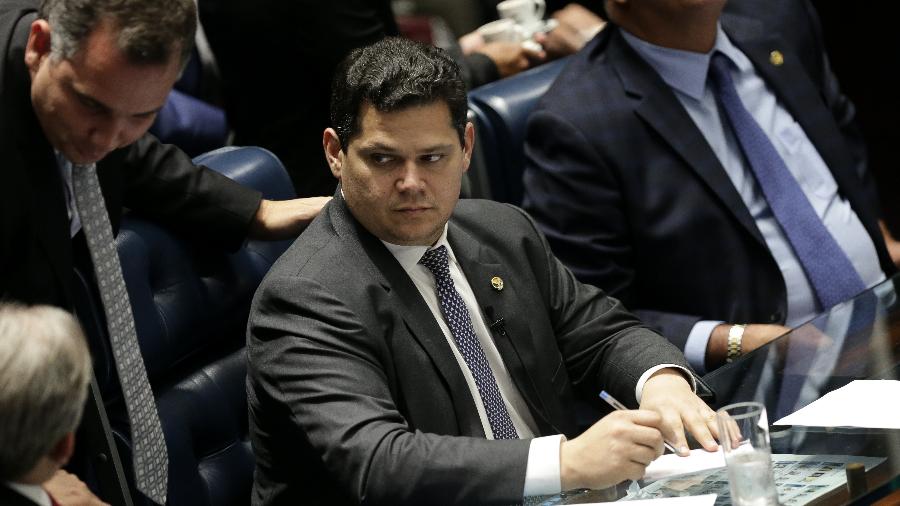 06.fev.2019 - O presidente do Senado Davi Alcolumbre (DEM-AP) - Pedro Ladeira/Folhapress