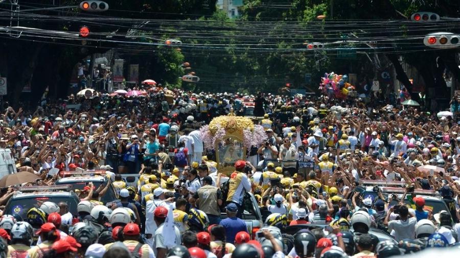 Entre as diversas manifestações de fé popular do Brasil, o Círio de Nazaré, realizado em Belém do Pará há mais de dois séculos, é uma das maiores procissões católicas do Brasil - Wilson Dias/Agência Brasil