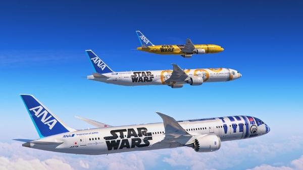 Resultado de imagem para Japonesa ANA já tem aviões de Star Wars desde 2015