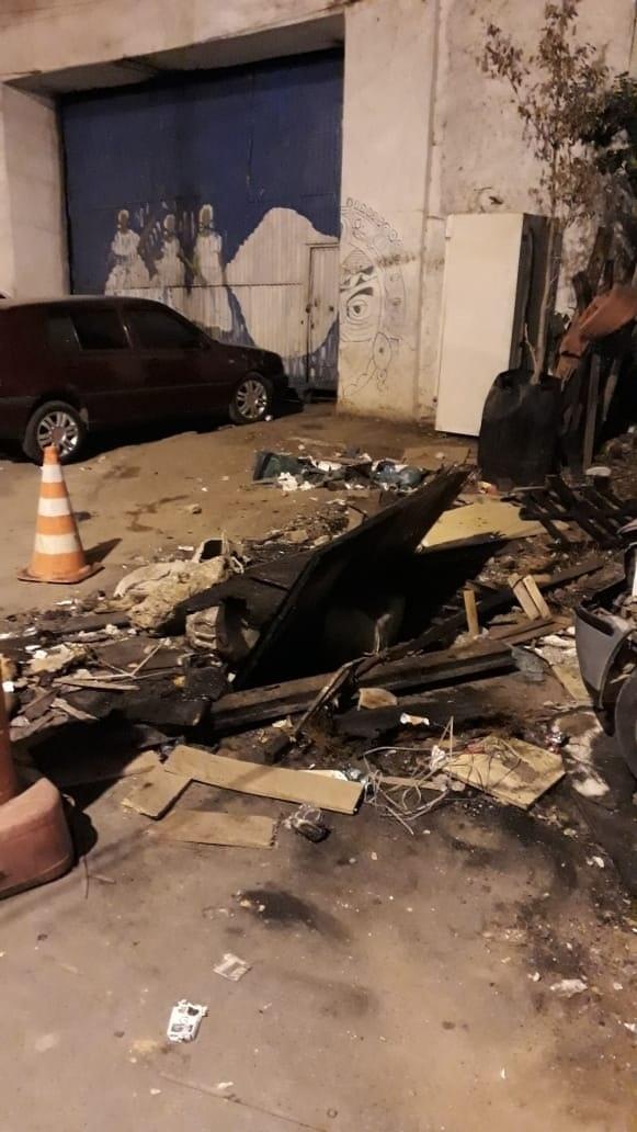 Favela do Moinho, em SP, após ação policial - Marcelo Oliveira/ UOL