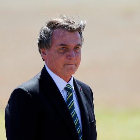 O presidente Jair Bolsonaro durante cerimônia em Brasília - 