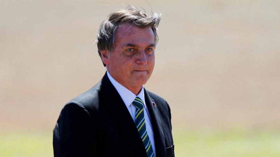 Presidente Jair Bolsonaro durante cerimônia em Brasília - 