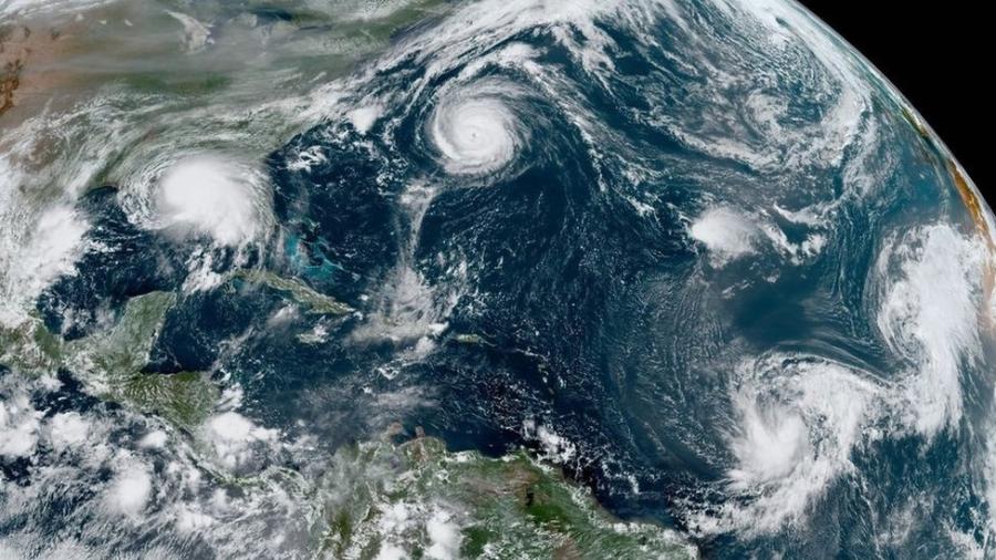 Desde 1971 não eram registrados cinco ciclones tropicais ativos ao mesmo tempo - Centro Nacional de Furacões dos EUA