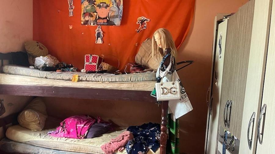 Quarto de vítimas de trabalho escravo para exploração sexual em Uberlândia (MG) - GEFM