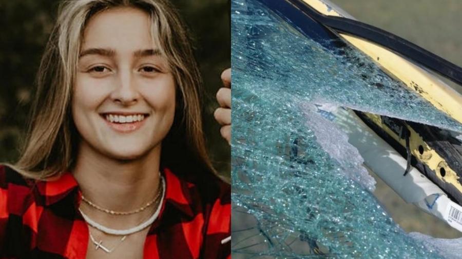 Alexa Bartell, 20, morreu após ter carro atingido por pedra no Colorado - Reprodução de redes sociais