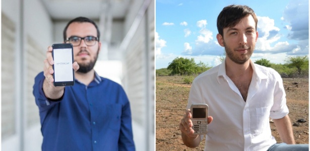 Onício Neto (à esq.) e Guilherme Lichand criaram empresas que usam o celular na busca do aprimoramento das políticas públicas - Divulgação