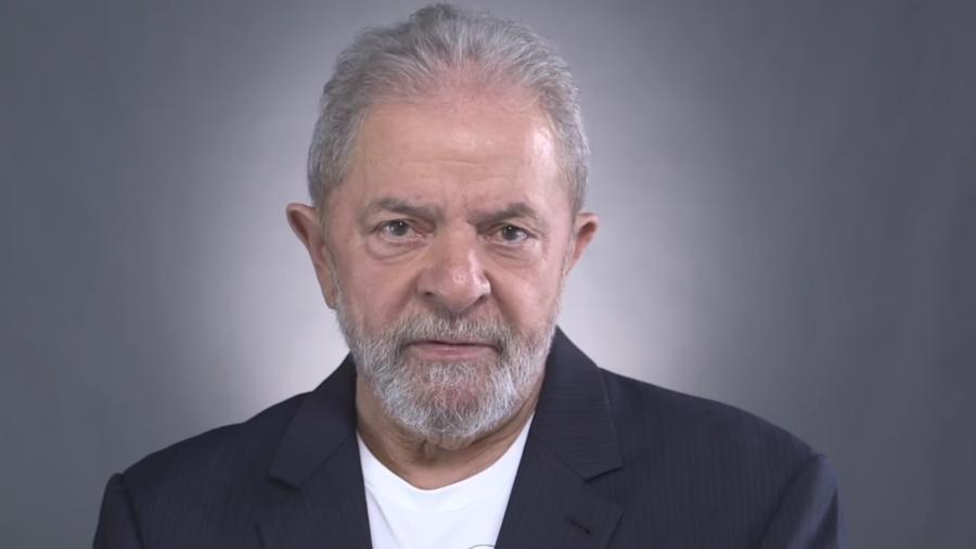 6.out.2018 - Lula em vídeo divulgado pelo PT  - Reprodução/Facebook Lula