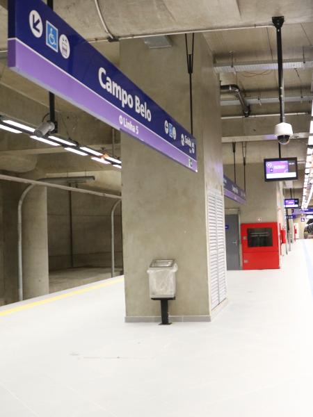 08.abr.2019 - Inauguração da estação Campo Belo, da linha 5 lilás do metrô  - Carlos Tristão/ASI/Estadão Conteúdo