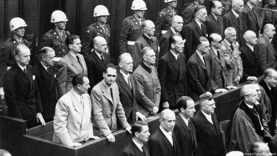Líderes do regime nazista em fotografia tirada em 1946, durante os julgamentos em Nurembergue - Zuma/Keystone