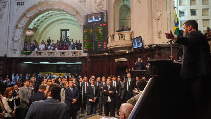 Deputados na Assembleia Legislativa do Rio de Janeiro - Thiago Lontra/Alerj