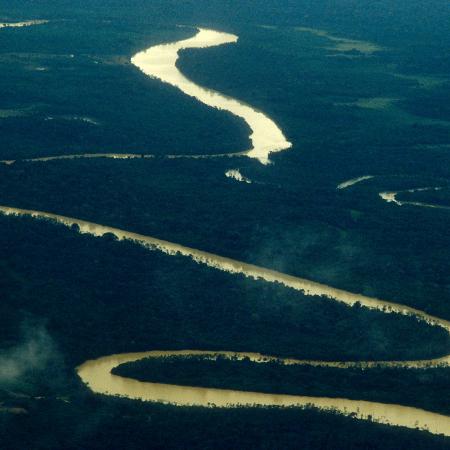 14.mar.2015 - Vista aérea da Amazônia, no Brasil - Getty Images