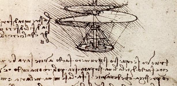 Há 500 anos, Leonardo da Vinci já vislumbrava helicóptero da Nasa em ...