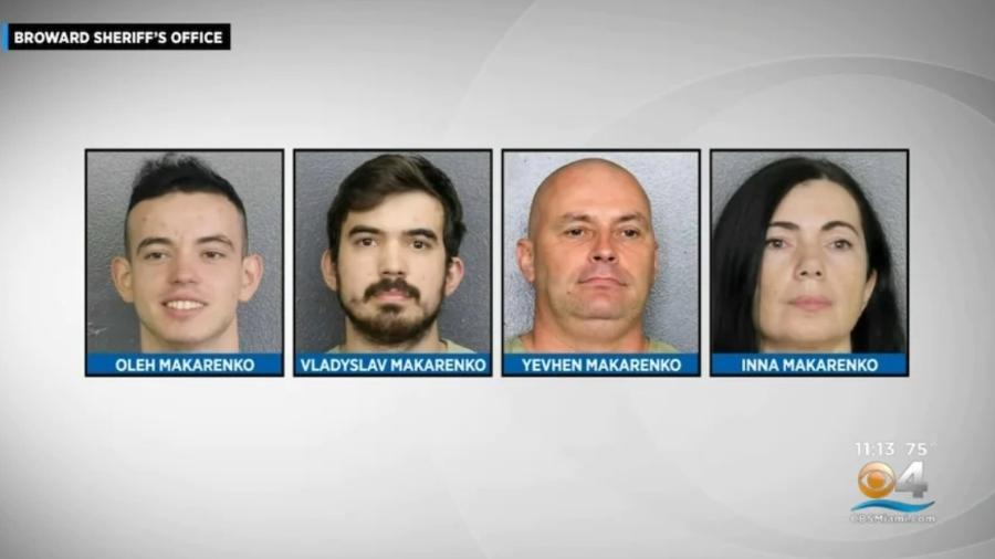 Família Makarenko, acusada de espancar e cegar o namorado do filho na Flórida (EUA) - Reprodução/YouTube/WFOR