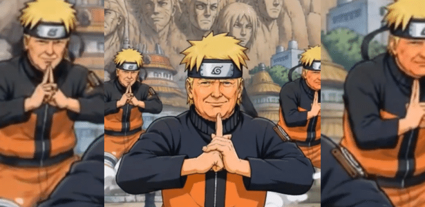Trump vira alvo de petição no Japão após publicar vídeo como Naruto