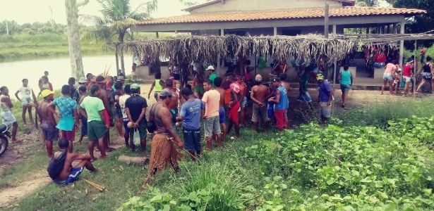 Índios gamela reunidos em Viana (MA) - Cimi (Conselho Indigenista Missionário)