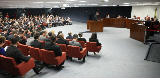 Sessão da 1ª turma do STF (Supremo Tribunal Federal), que deve julgar pedido de prisão do senador Aécio Neves