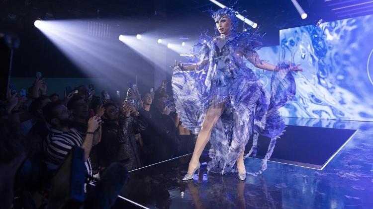 Drag queen Blu Hydrangea, in the event Queens of the Metaverse - Meta/PA Media - Meta/PA Media