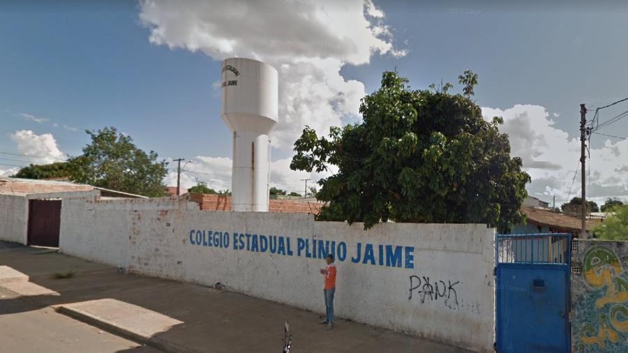 Caso ocorreu no Colégio Estadual Plínio Jaime, em Anápolis (GO) - Reprodução/Google Street View