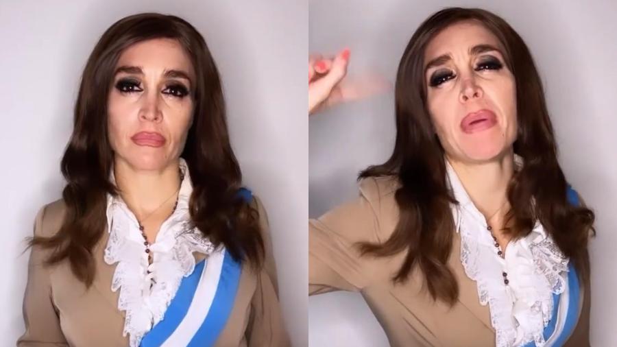 Uma das personagens de Fátima Florez mais conhecidas do público é a que ela imita a política Cristina Kirchner