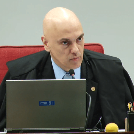 17.abr.2018 - O ministro Alexandre de Moraes em sessão no STF - Kleyton Amorim/UOL