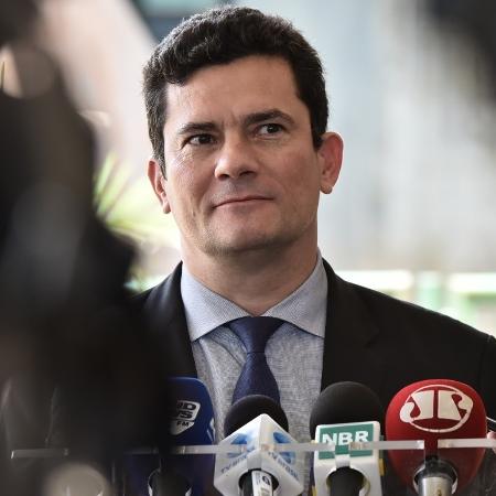 O futuro ministro da Justiça, Sergio Moro, em entrevista coletiva - Divulgação/Governo de transição
