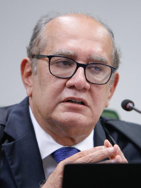 2.mar.2021 - O ministro Gilmar Mendes durante sessão da 2ª turma do STF (Supremo Tribunal Federal) - Fellipe Sampaio /SCO/STF