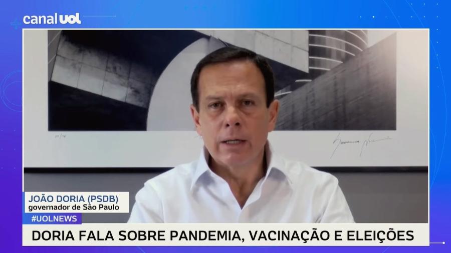 O governador de São Paulo, João Doria - UOL
