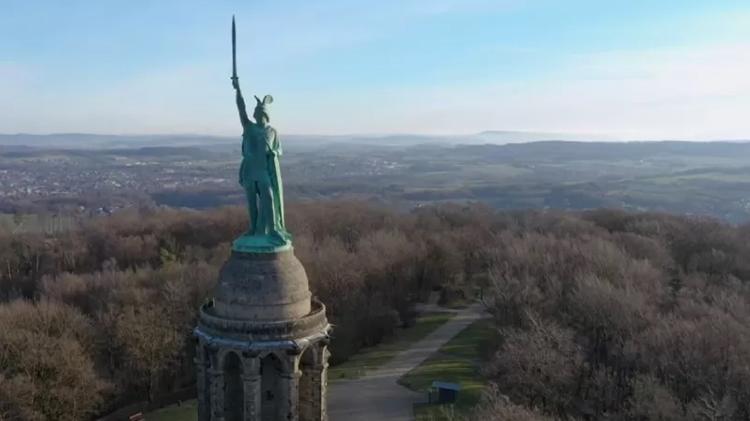 Teutoburg Forest close to where the castle was built - BBC Reel - BBC Reel